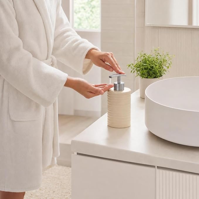 Kleine Wolke Sahara Elegant Stoneware Soap Dispenser - Image 6