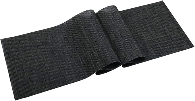 SHACOS Woven Vinyl Table Runner 12x54 inch Indoor Outdoor Table Mats Wipe Clean - Image 7