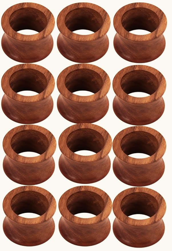 Wooden Napkin Rings Dining Table Napkin Holder, Classic Everyday Use - Image 5