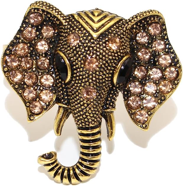 Elephant Napkin Rings Set of 6 Sparkly Rhinestone Africa Animal Napkin Holder - Image 8