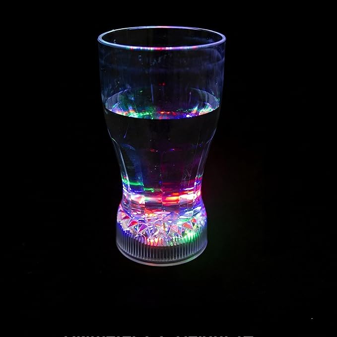 Flash Light Up Cups Glowing LED Beer Wine Whisky Liquor Crystal Glasses Tumbler by Unknown
