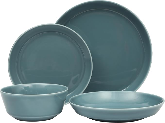 Gibson Home Summer Shades 16 Piece Plates and Bowls Dishes Service - Image 7