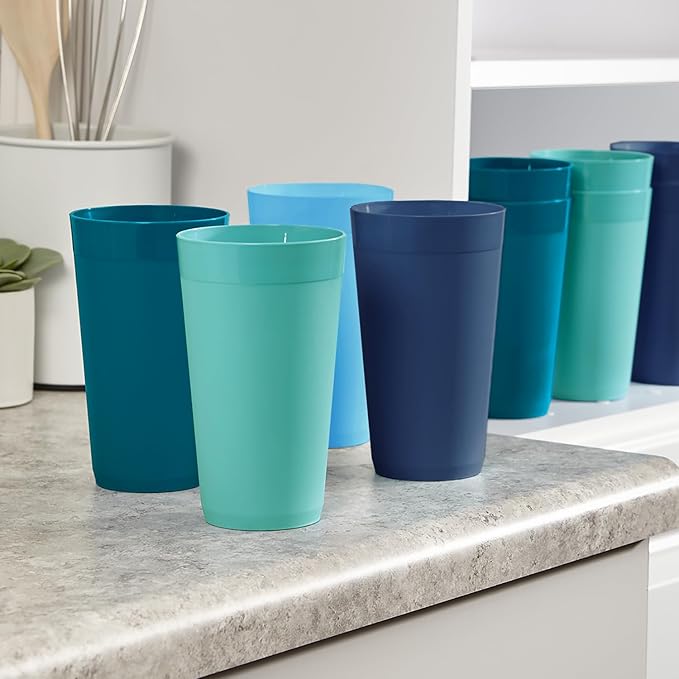 US Acrylic Newport 20 ounce Unbreakable Plastic Stackable Water Tumblers in 4 - Image 8