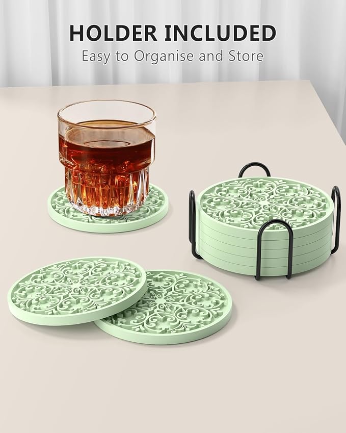 Drink Coasters, Coasters Set of 6 - Image 7