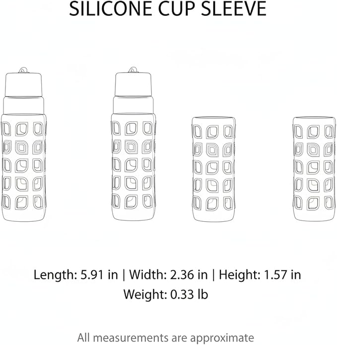 Silicone Cup Sleeve for 16-20oz Mugs, Heat Insulating Grip for Handle-less - Image 7