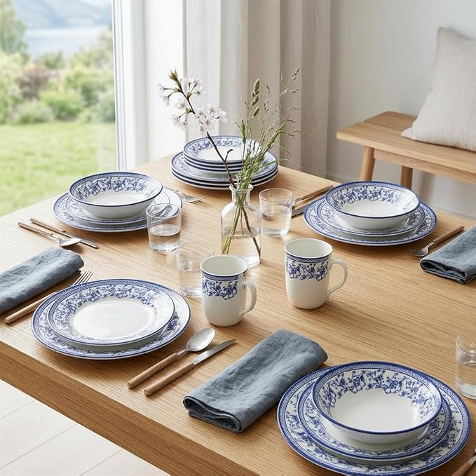 24-Piece Porcelain Dinnerware Set - Image 9