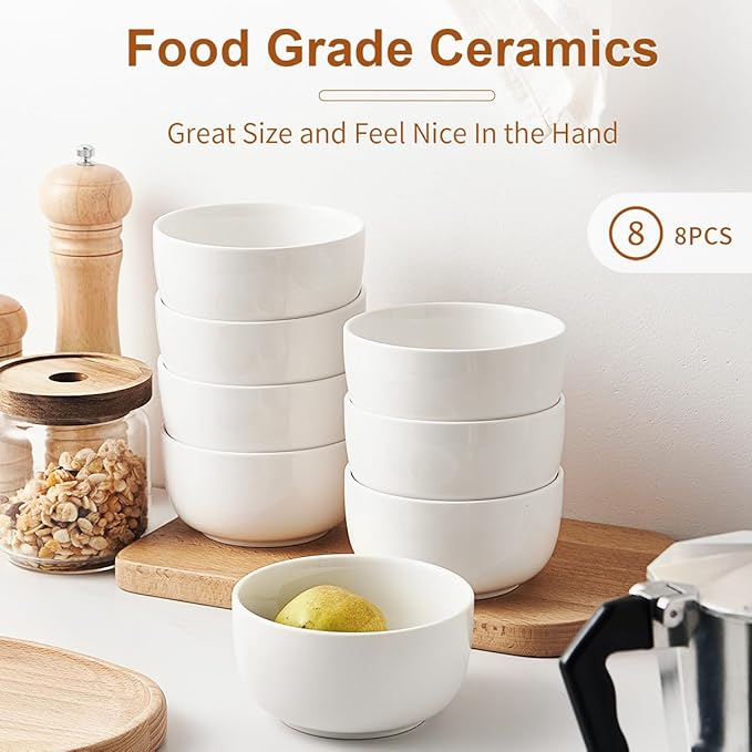 Jassceram 12 oz Ice Cream Bowls, 4.5 Inch, - Image 6