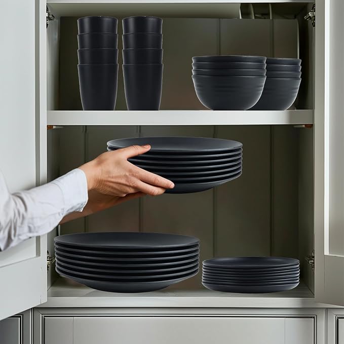 Wheat straw dinnerware sets of 40-10 inches plates, 9 inches plates, 6inches - Image 7