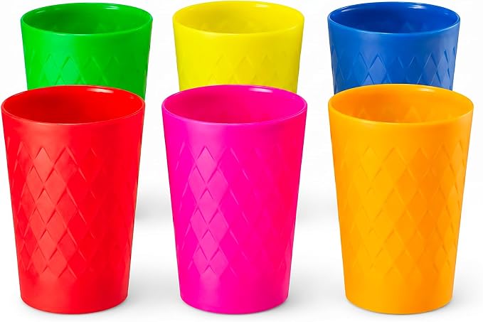 JoyServe Kids Plastic Tumblers, 10 oz Reusable Drinking Cups, Unbreakable - Image 9
