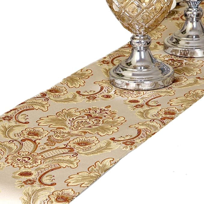 European Jacquard Fabric Multi-Tassels Table Runner - Image 5