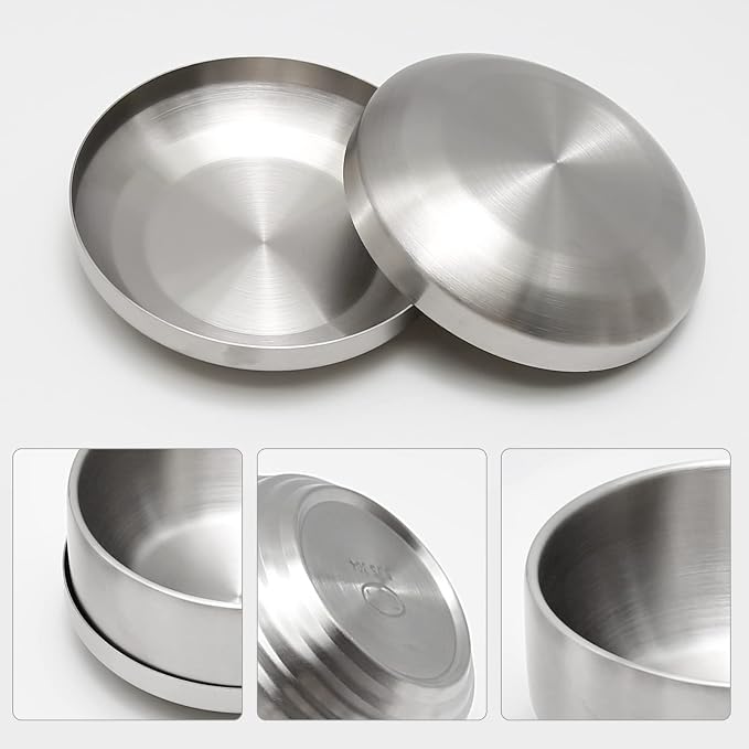Stainless Steel Rice Bowl with Lid, - Image 7