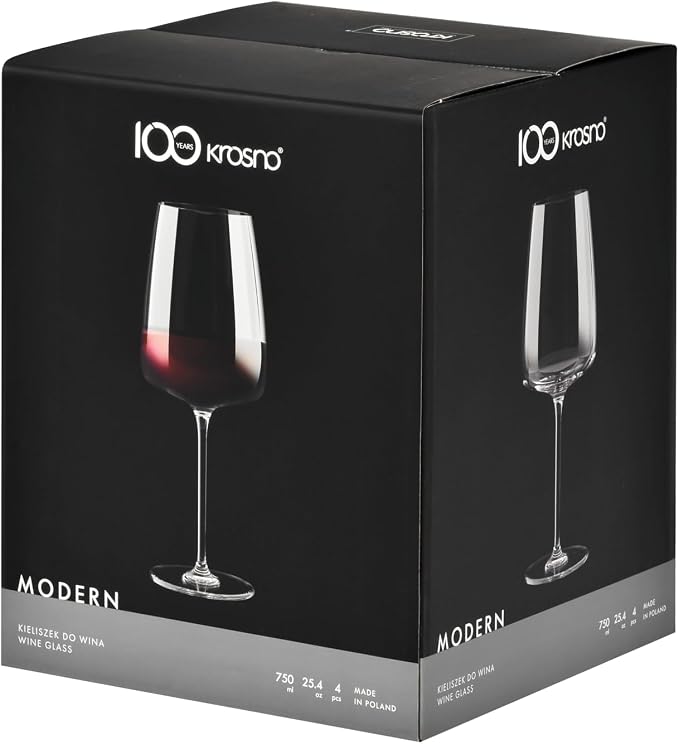 Krosno Red Wine Glasses, 20.3 oz, Modern Collection, Versatile and Durable - Image 9
