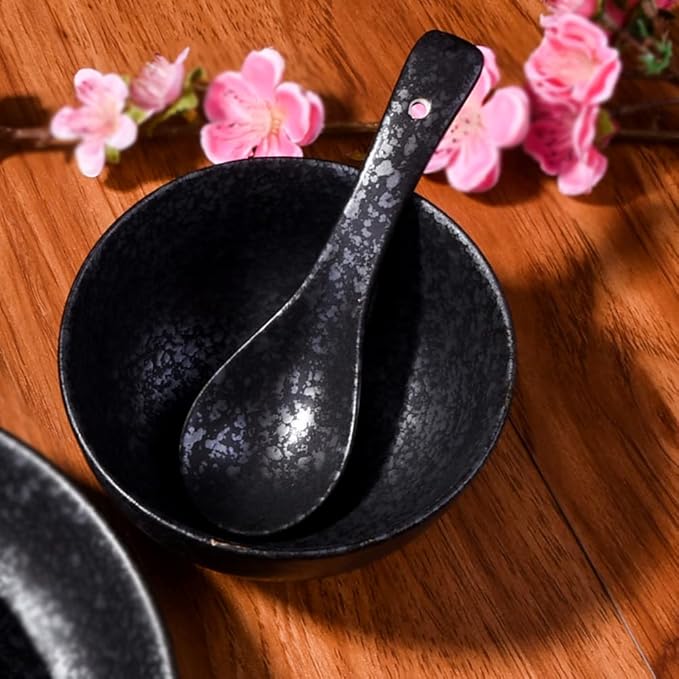 4-Piece Ceramic Dinnerware Set, Japanese Hand-painted Tableware set, A Good - Image 7