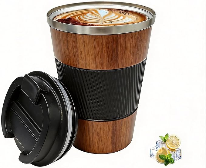 Coffee Mug with Leak Proof Lid, Travel Mug Stainless Steel Tumbler, Double Wall by Unknown