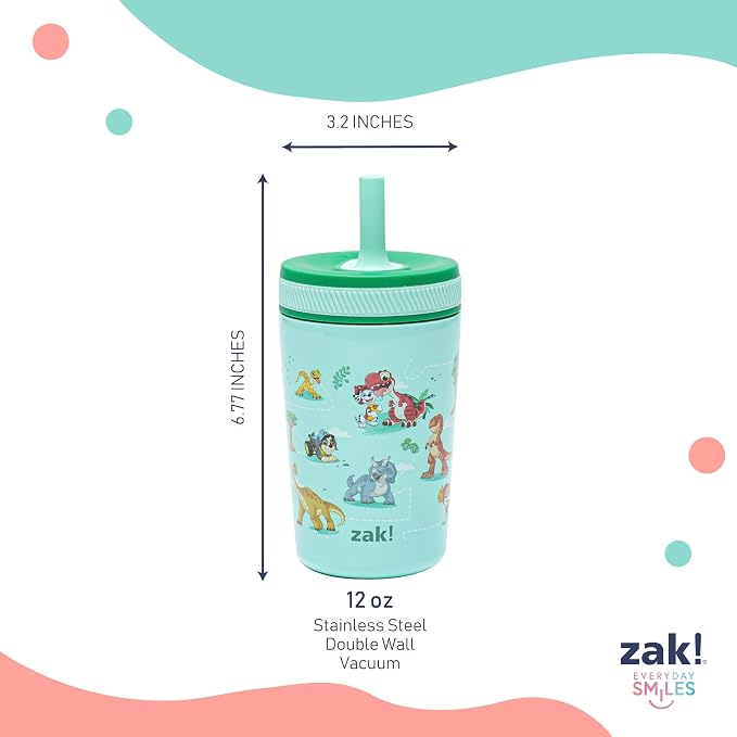 Zak Designs PAW Patrol Kelso 12oz Stainless Steel Leak-Proof Toddler Cup | BPA - Image 8