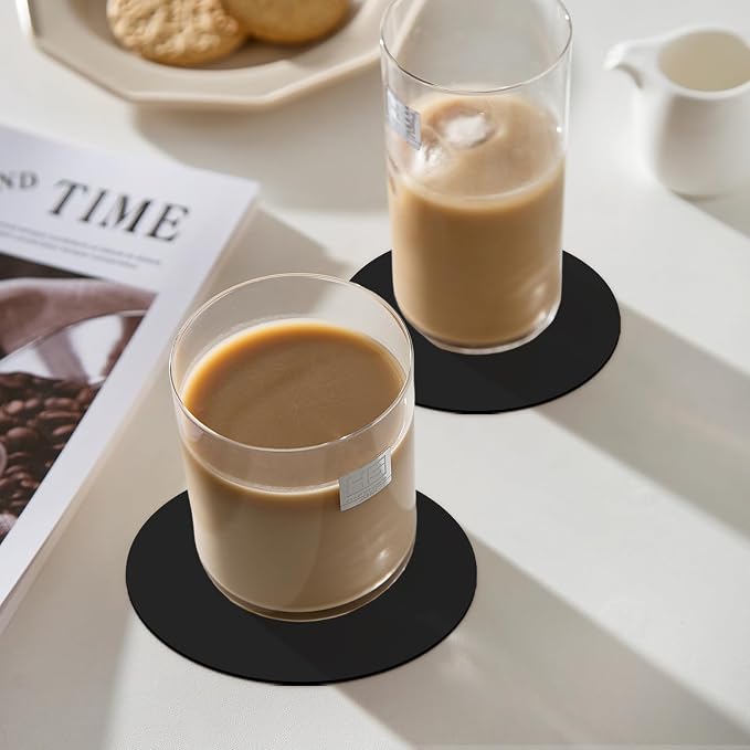 Disposable Paper Bar Coasters 400 Pcs Black 4 Inch Coasters - Image 7