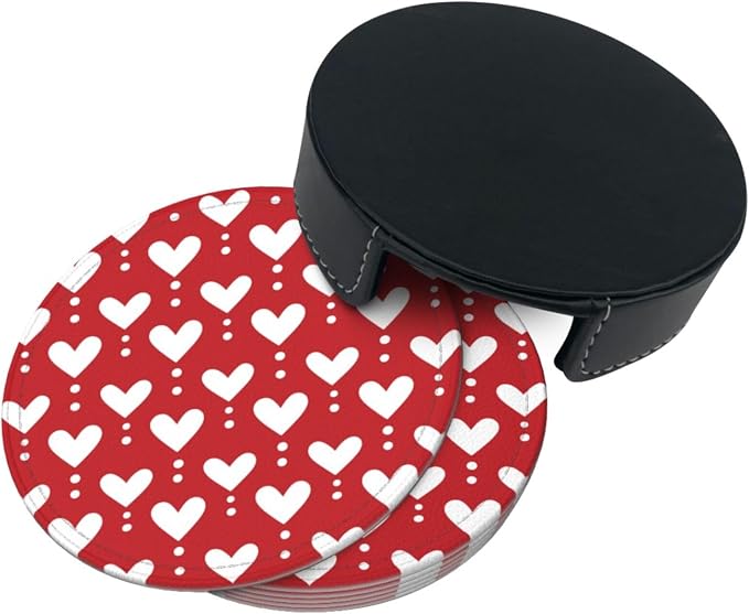 Valentines Day Red Heart Coasters - Image 7