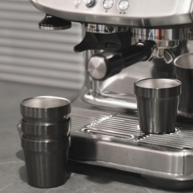 Youda Stainless Steel Double Walled Insulated Cups Stackable, 6oz Coffee - Image 8