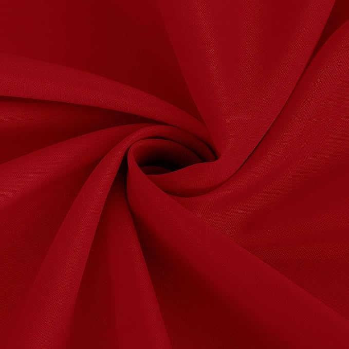 Fitable Red Tablecloths for Rectangle Tables, 6 Pack - 70 x 120 Inches - Reusable and Washable Table Clothes for 6-8 Ft Tables, Polyester Fabric Table Covers for Wedding, Party, Banquet