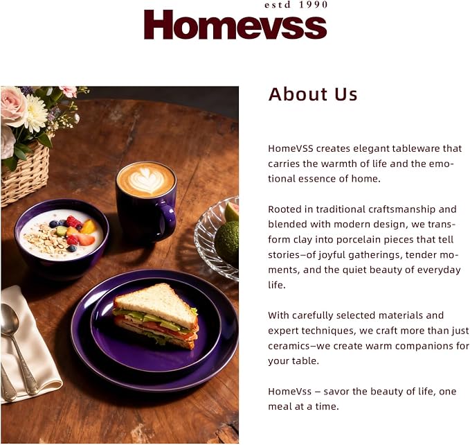 HomeVSS 20-Piece Dinnerware Set - Image 8