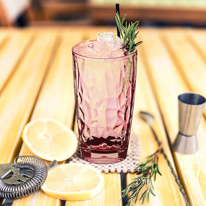 16 oz Plastic Tumblers Drinking Glasses, Outdoor&Indoor, Dishwasher Safe - Image 7
