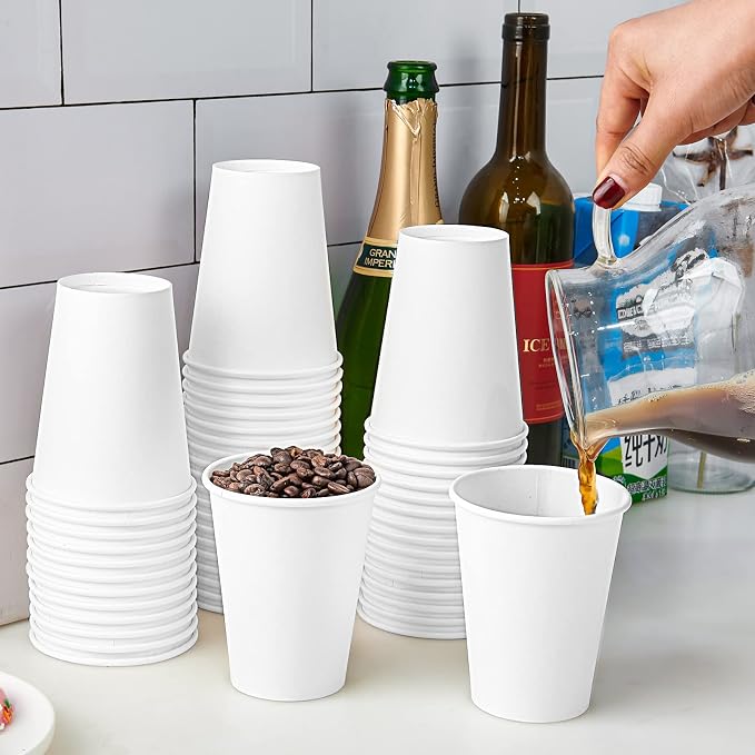 Turbo Bee 12 oz Disposable Paper Cups, 270 Pack Paper Coffee Cups, Disposable - Image 7