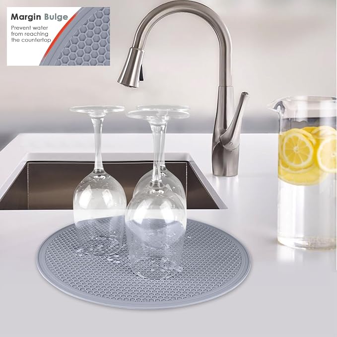 12 Inch Multi-Purpose Silicone Mat, As Drying Mat, Microwave Mat, Pot Holder - Image 9