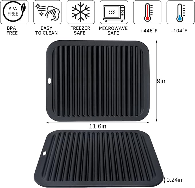 Silicone Trivets for Hot Pots and Pans, 3 Pack Heat Resistant Pot Holders for - Image 8