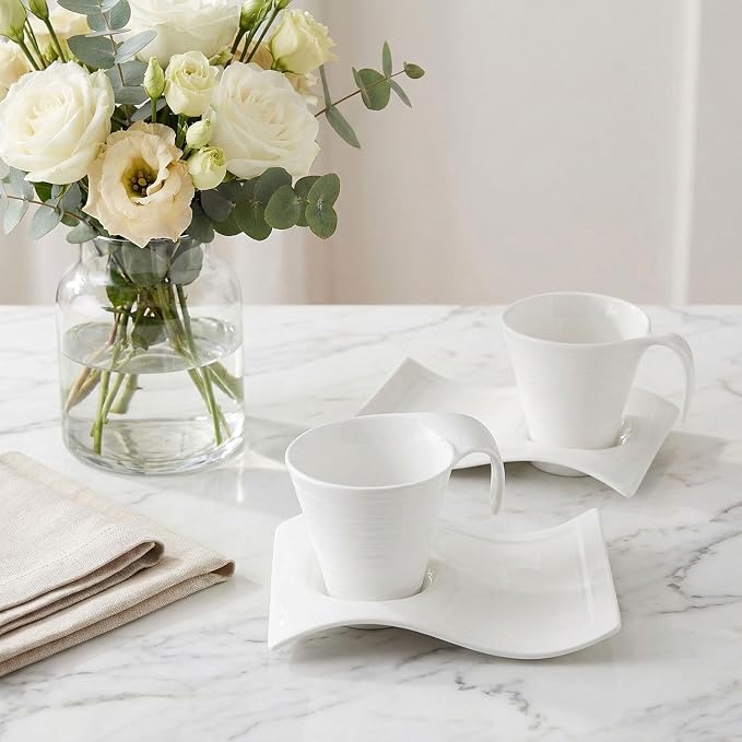 Porcelain Coffee cup and saucer Mugs, 5.17 Ounce, Savor Espresso Mugs Cups - Image 7