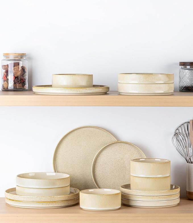 7.5" Ceramic Pasta Bowls Set of 4, Salad Bowls | Versatile Serving Bowls - Image 7
