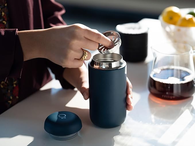 Fellow Carter Move Ceramic Lined Travel Coffee Mug 12 oz Stainless Steel | No - Image 6