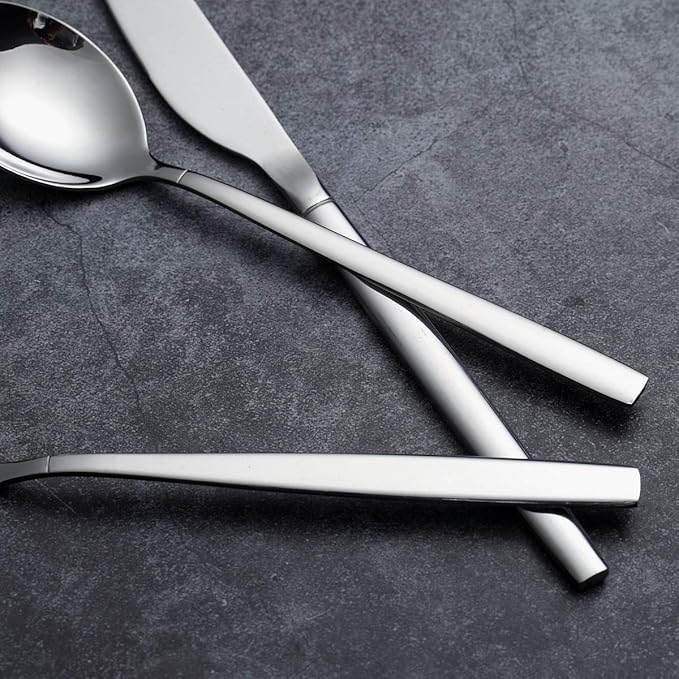 Berglander Flatware Set 20 Pieces, Stainless Steel Flatware Set - Image 7