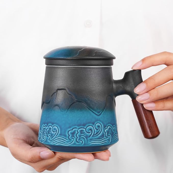 ZENS Tea Cup with Infuser and Lid - Image 6