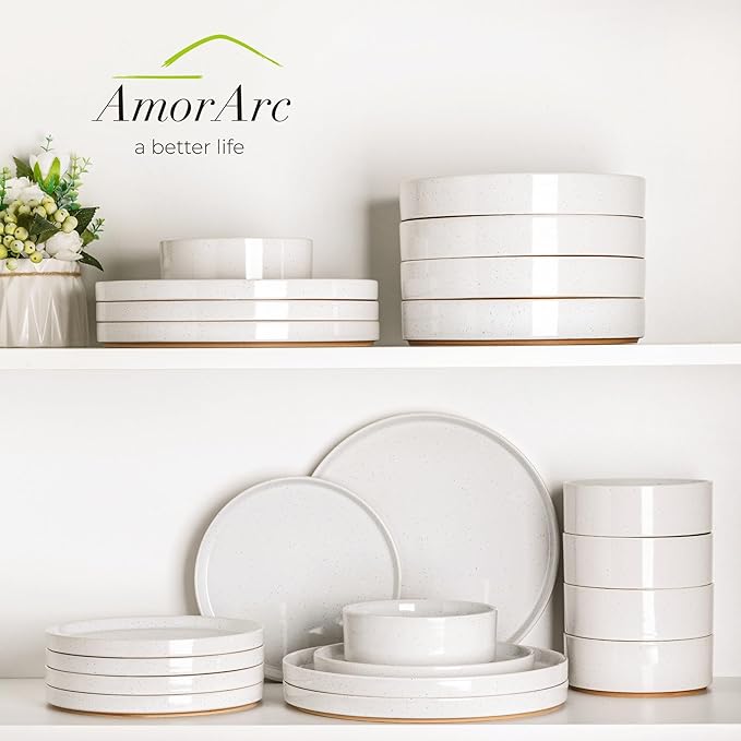 AmorArc Stoneware Dinnerware Sets - Image 9