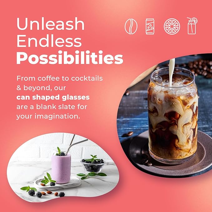 Can Shaped Drinking Glasses 16 oz - Image 5