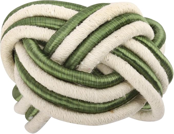 ALPHA Living HOME Modern Woven Napkin Rings Set of 12 - Image 9