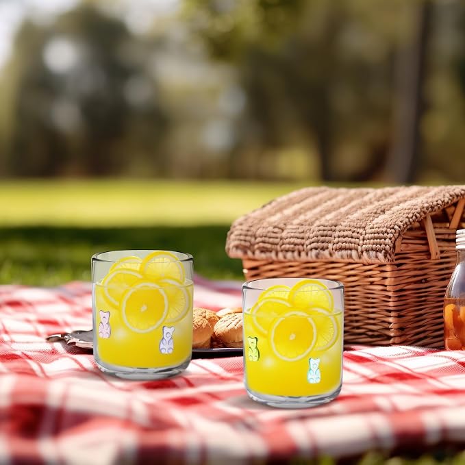 SiliFine 2 Pcs Bear Icon Juice Glasses - 14oz Candy Bear Stemless Wine Drinking - Image 8
