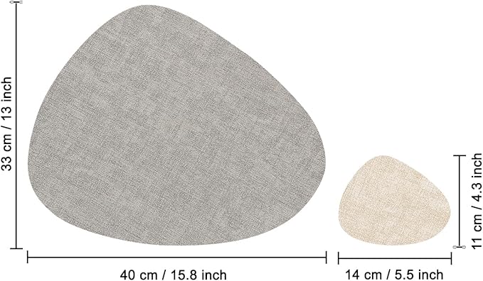 Faux Leather Placemats Set of 4, Dual Sided - Image 9
