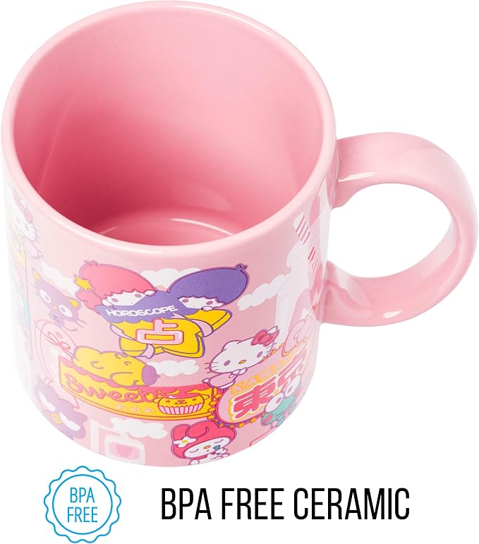 Silver Buffalo Sanrio Hello Kitty and Friends, Ceramic Mug, 20oz | Little Twin - Image 8