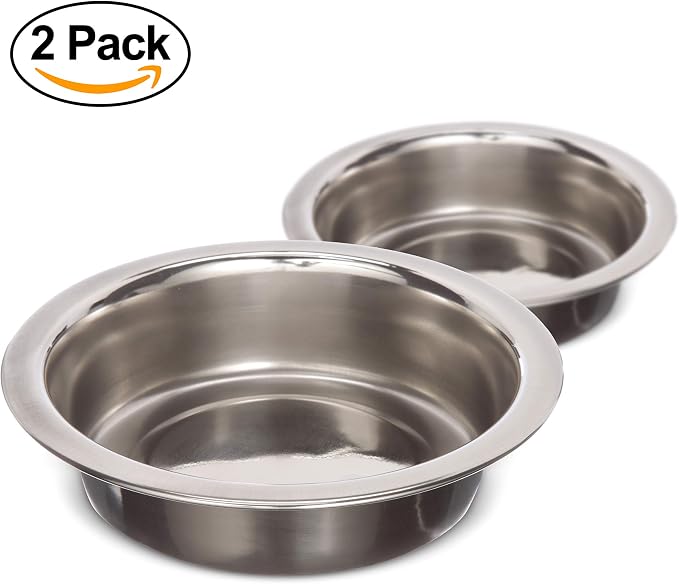 Neater Pet Brands 1 Cup Shallow Stainless Steel Cat Bowls, Metal Cat Dishes - Image 9