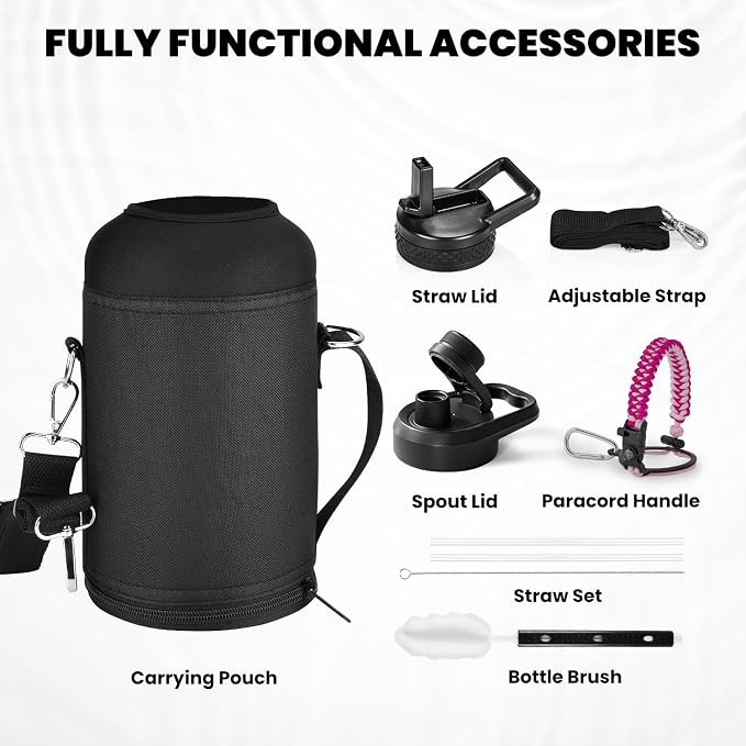 RAYMYLO Insulated Water Bottle 64 oz, Triple Wall Vacuum Stainless Steel | - Image 7