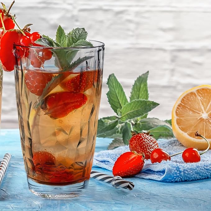 Topsky 16oz Plastic Tumblers Drinking Glasses Set of 4, Outdoor&Indoor - Image 9
