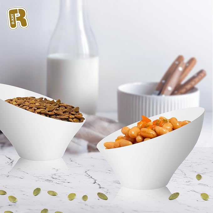 R-kay 6 Pack Angled White Candy Bowls - Image 6