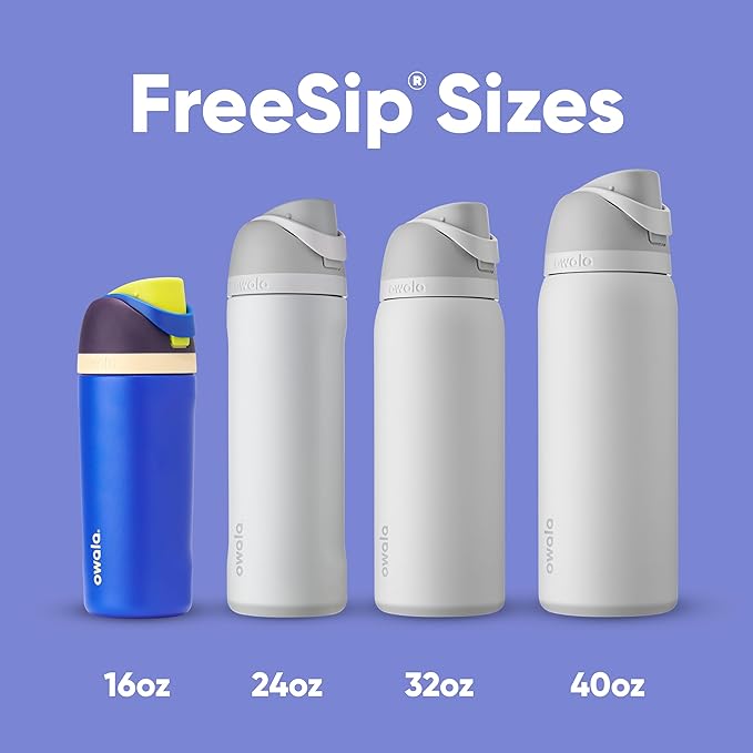 Owala FreeSip Kids Stainless Steel Water Bottle 16 oz Celestial Sphere - Image 5