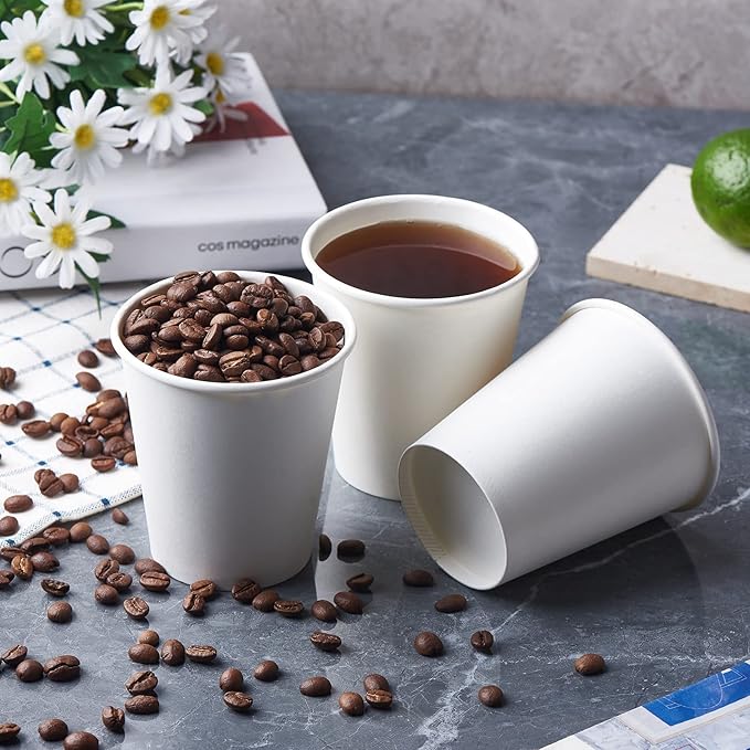 CIAO! 10oz White Paper Hot Cup, Disposable, 90mm Diameter 1 - Image 9