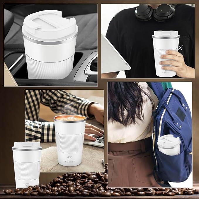 CS COSDDI 12 oz Stainless Steel Vacuum Insulated Tumbler Coffee Travel Mug- - Image 7
