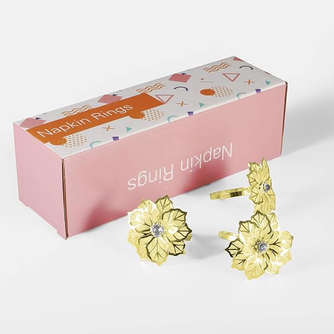 Picowe Set of 12 Alloy Napkin Rings - Image 7