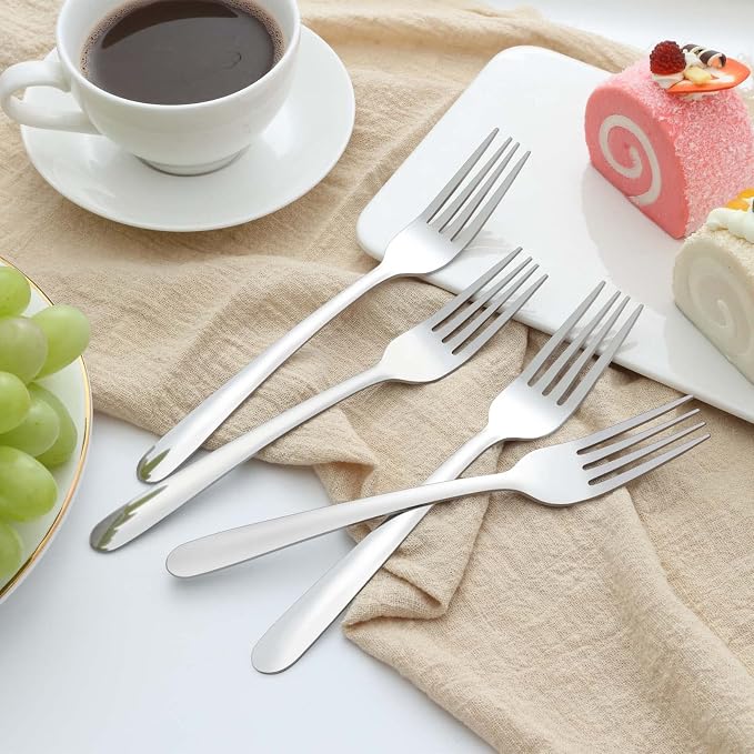 36 Piece Salad Forks, 7 Inch Small Forks in Stainless Steel mirror polished and - Image 7