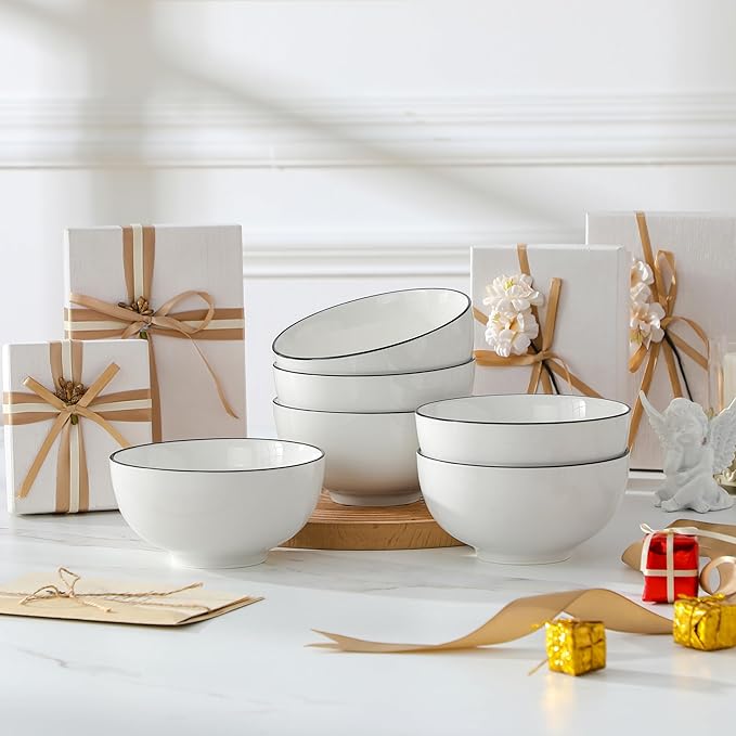 MALACASA Porcelain Soup Bowls, Dishwasher and Microwave Safe, Series Regular - Image 9