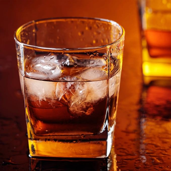 QAPPDA Heavy Base Whiskey Glasses, 8 oz Set of 12, Classic Design, Great Gift - Image 7
